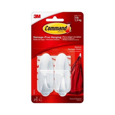 3M™ Command™ Medium Designer Hooks 17081ES