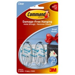 3M™ Command™ Small Clear Hooks 17092CLR