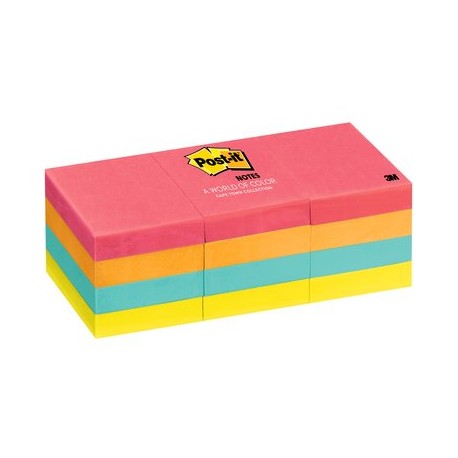 Post-it® 653-AN Sticky Notes Capetwon Colors 1.5 X 2"