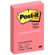 Post-it® 656-PR Sticky Notes Poppy Red 3 X 3"