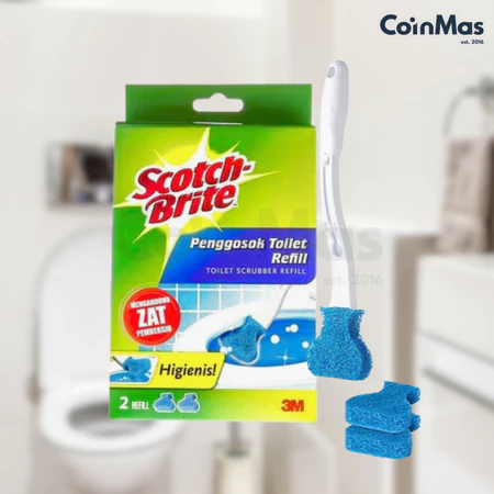 Refill Penggosok Toilet Scotch-Brite - Refill penggosok toilet Scotch-Brite untuk membersihkan area sanitasi dengan efektif dalam operasional housekeeping hospitality.