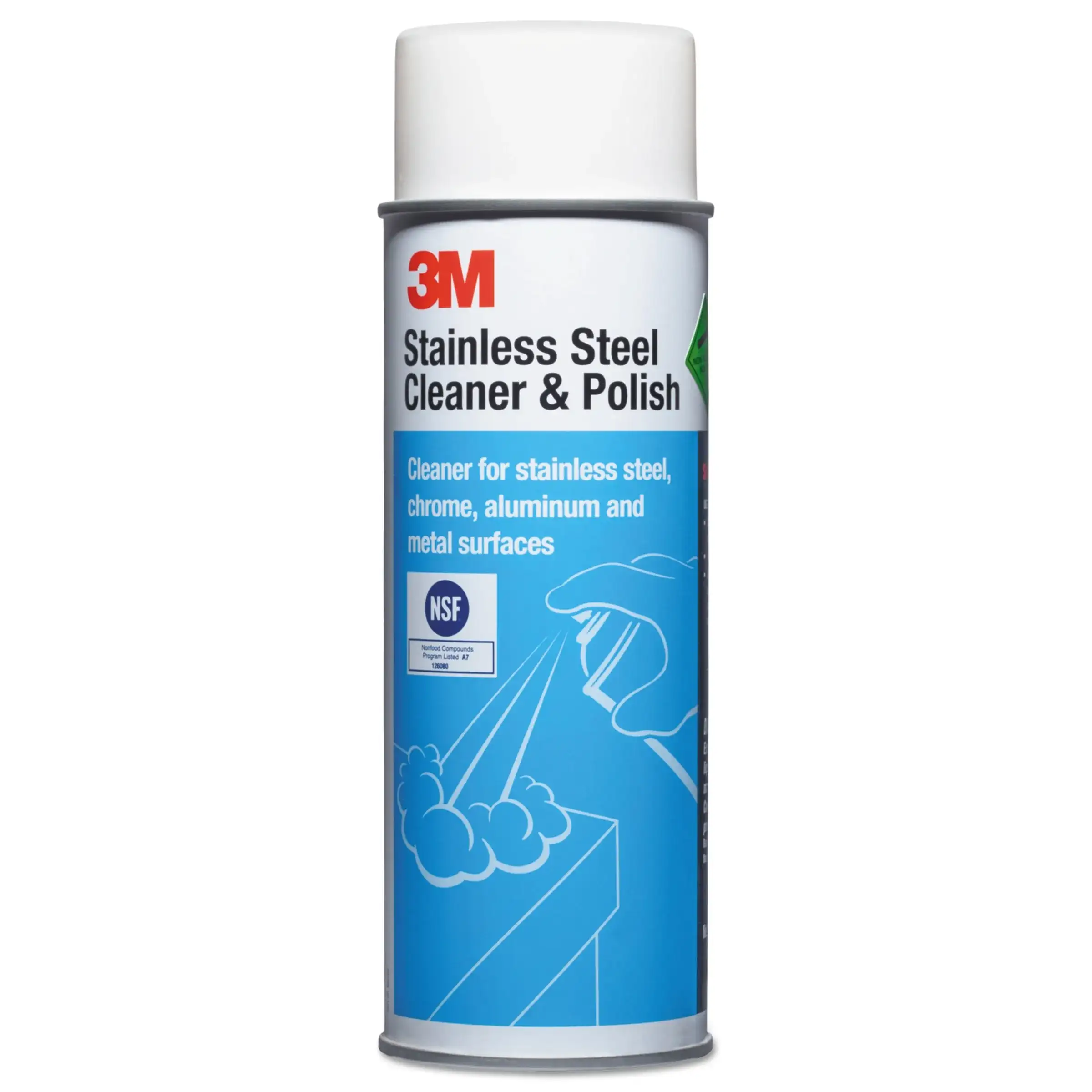 3M Stainless Steel Cleaner & Polishing - Pembersih dan pengkilap 3M dalam satu langkah untuk stainless steel, krom, aluminium, dan permukaan lapis plastic.