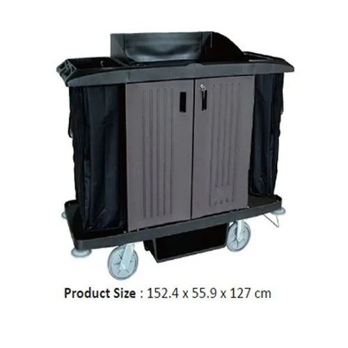 Guest Room Service Cart - Guest Room Service Cart, kerlayar multifungsi untuk operasional kebersihan kamar hotel.