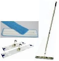 Inno Flat Mop - Mop datar Inno dengan ukuran 40cm atau 60cm, tersedia dalam versi lengkap atau hanya serat microfiber.