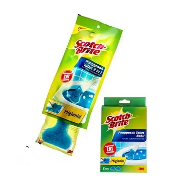 Penggosok Toilet Scotch-Brite - Penggosok Toilet Scotch-Brite, membersihkan permukaan toilet dengan efektif.