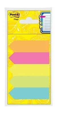 Post-It 584-5 Arrow Flags - Post-It 584-5 Arrow Flags berbagai warna sebagai penanda dokumen dengan bentuk panah.