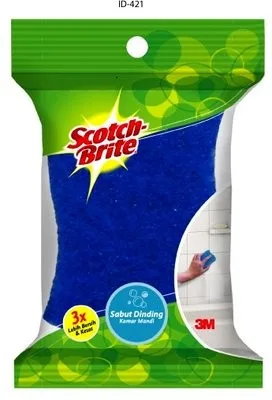 Sabut Spons Dinding Kamar Mandi Scotch-Brite - Sabut spons dinding kamar mandi untuk membersihkan permukaan dengan lembut namun efektif.