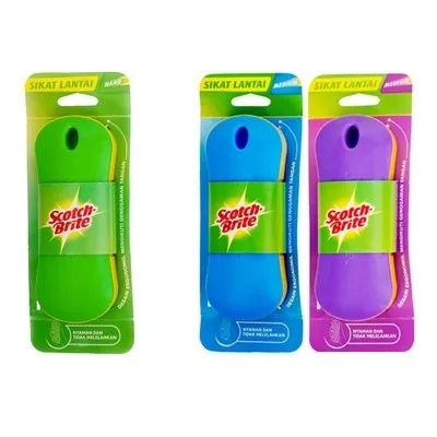 Sikat Lantai Kuat Sikat Lantai Medium - Sikat lantai dengan dua varian kekuatan untuk membersihkan kamar mandi dengan wangi lemon yang menyegarkan.