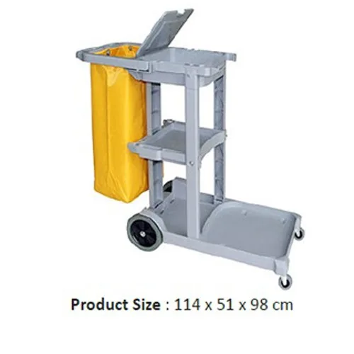 Simple Trolley Hand Cart - Kereta tangan sederhana dengan desain ergonomis untuk membantu transportasi barang dan peralatan kebersihan.