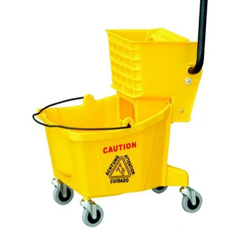 Single Bucket Yellow - Wadah tunggal berwarna kuning dengan kapasitas 36 liter untuk operasional cleaning di zona operasional yang membutuhkan visibilitas tinggi.