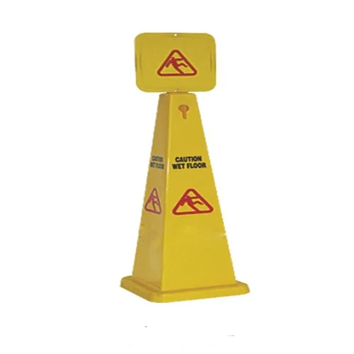 Wet Floor Sign Cone - Wet Floor Sign Cone tersedia dalam ukuran JL-260 (34.5x32x95 cm) dan JL-270 (32x32x117 cm) untuk penandaan area basah di rumah sakit.