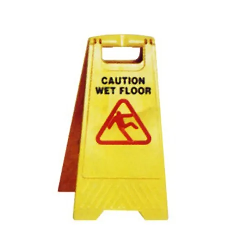 Wet Floor Sign - Tanda lantai basah JL-250 berbahan PP untuk memastikan keselamatan dan kebersihan di area umum hospitality.