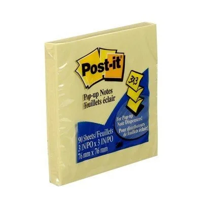 Post-It R330 Pop-Up Notes Yellow 3 X 3"