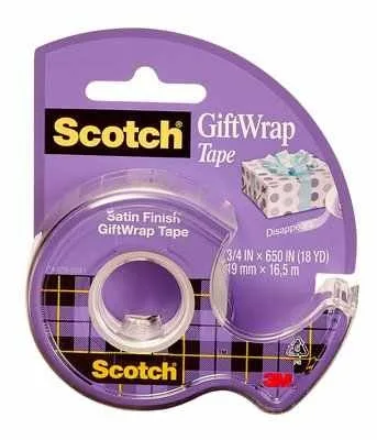 Scotch Giftwrap Tape Dispensered Rolls